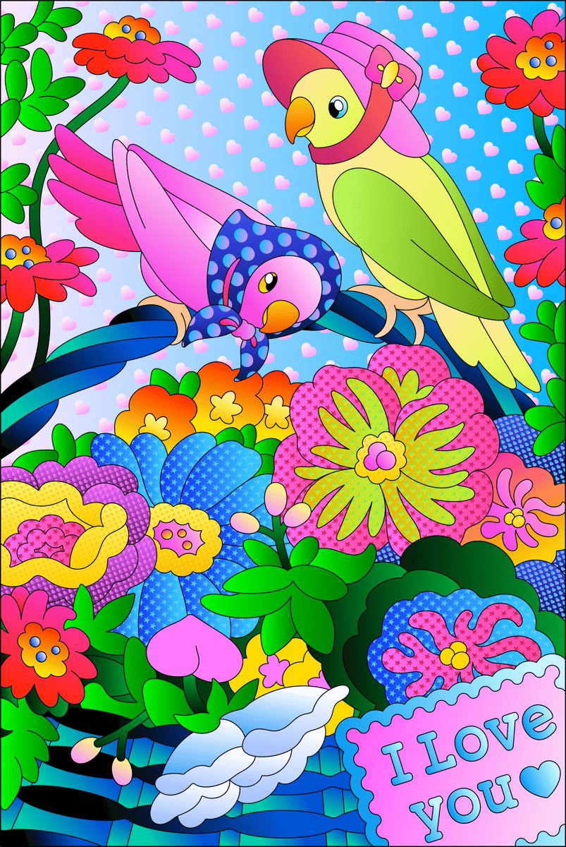 Lovebirds and a Basket Full of Love